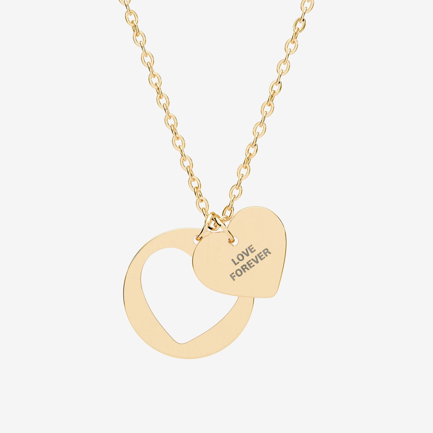 Engravable- Heart Cutout Necklace