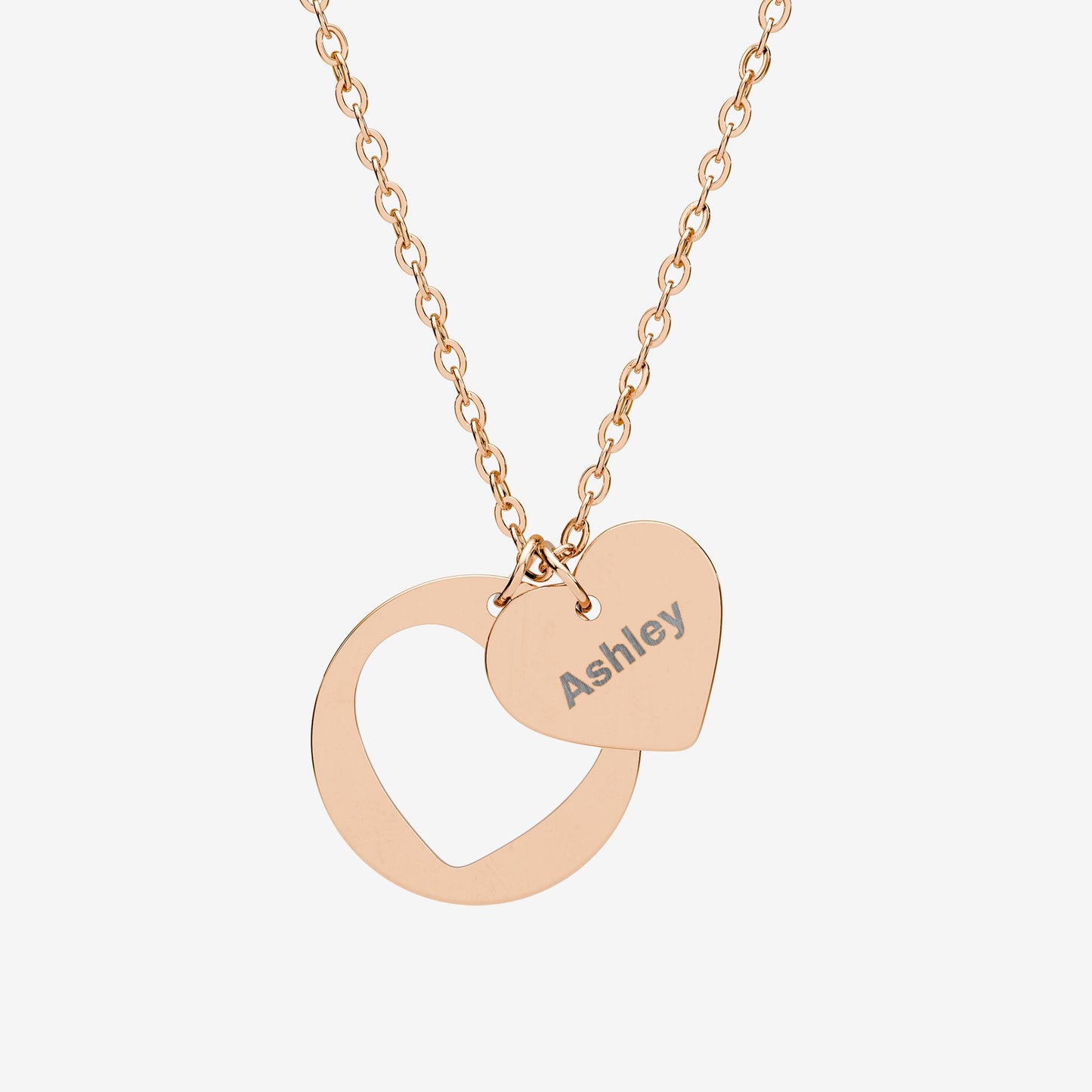 Engravable- Heart Cutout Necklace