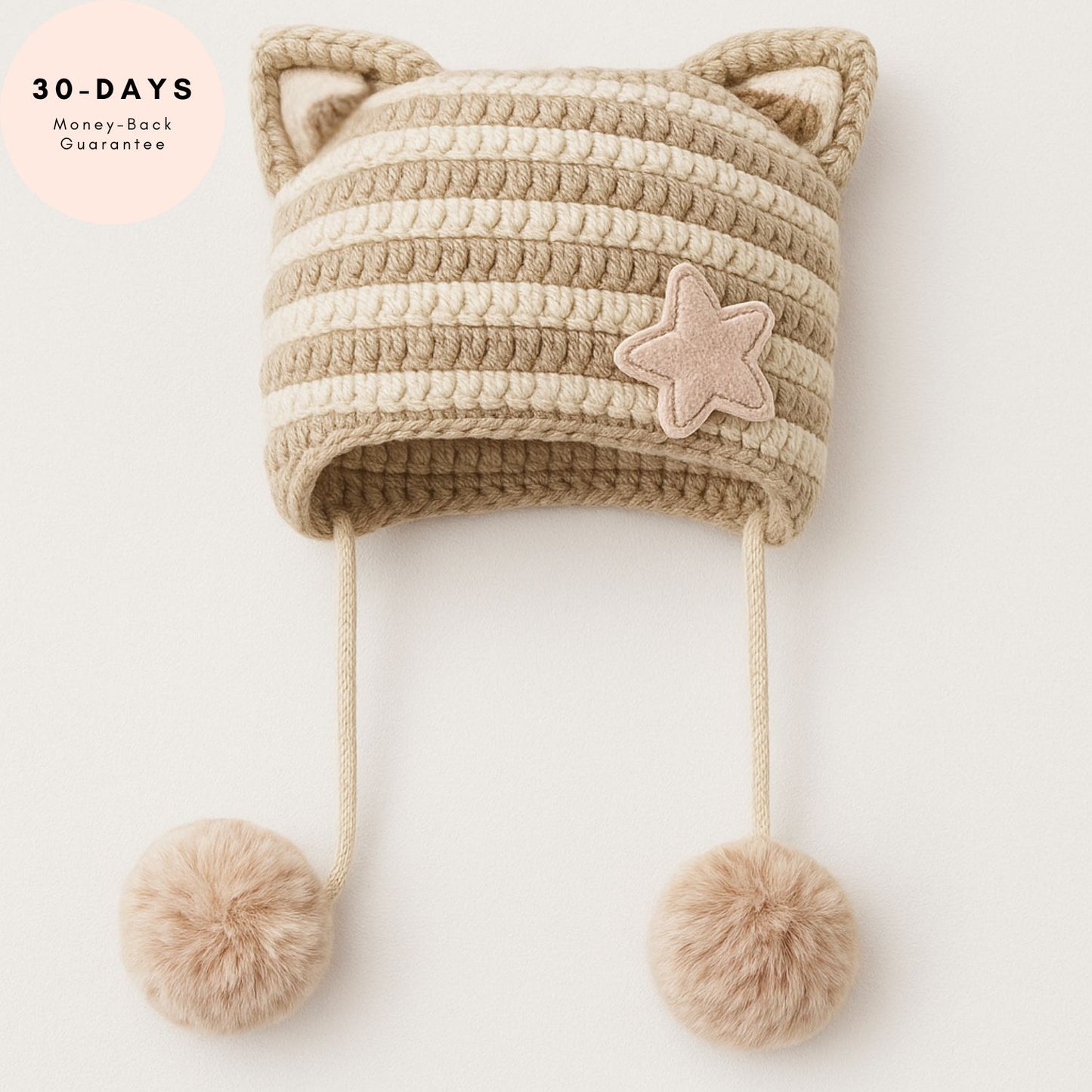 CozyKit Beanie – Warmth & Confidence for Her (Moonlight Stripe)