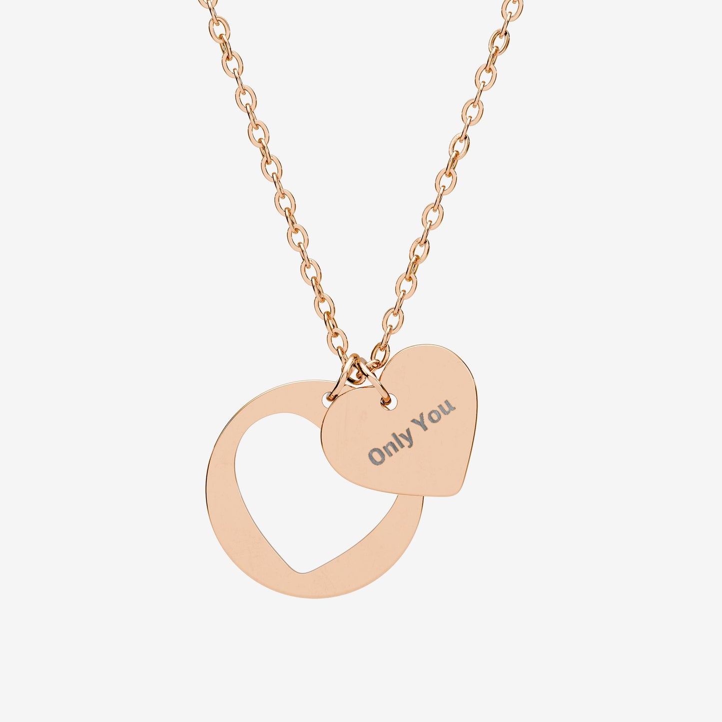 Engravable- Heart Cutout Necklace