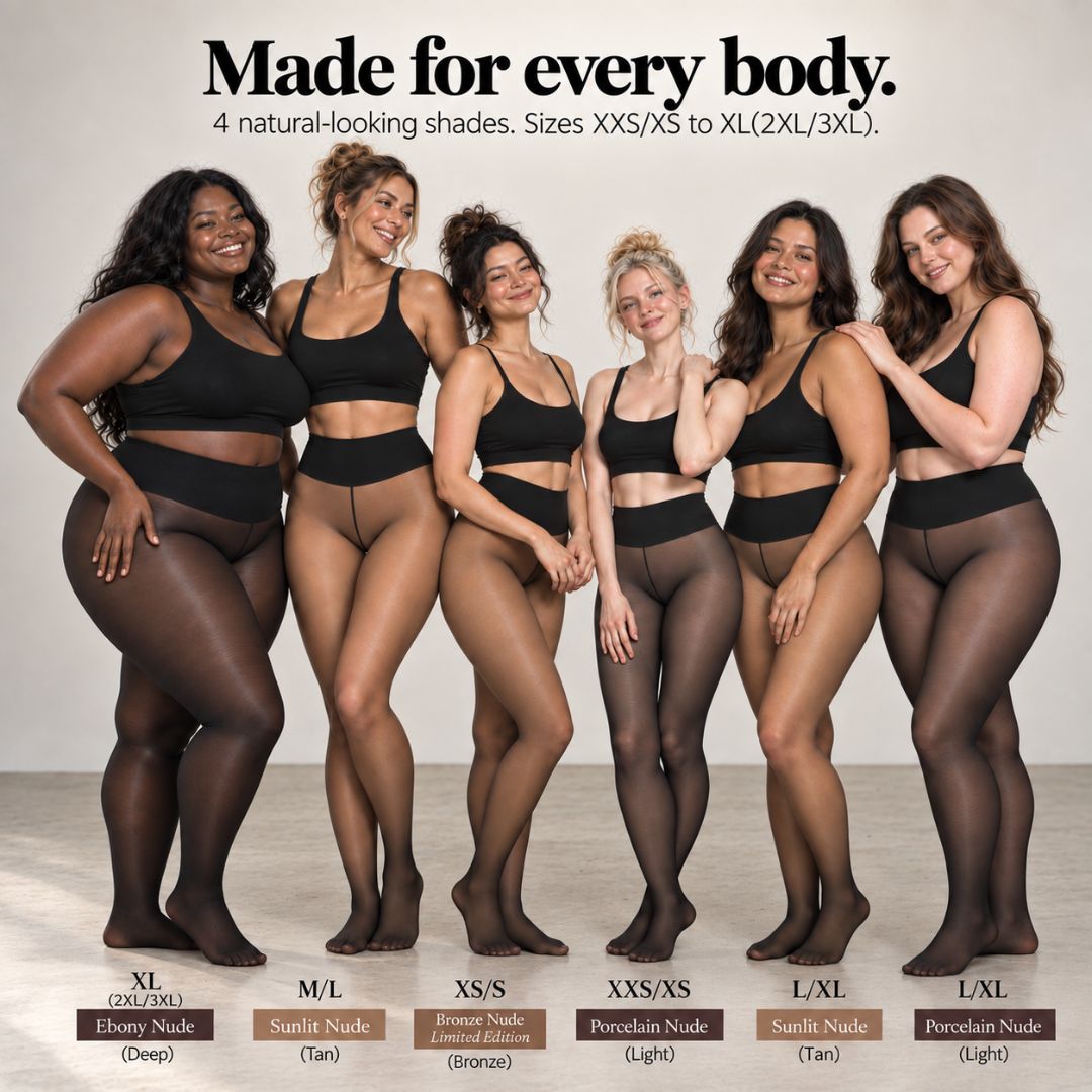 woolisi barewarm tights size and shade- made for everybody